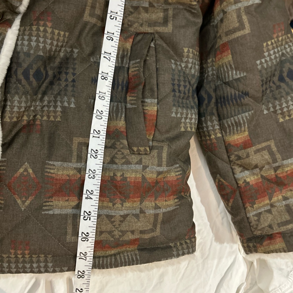 PENDLETON Reversible Fur Lined Coat Southwestern … - image 11